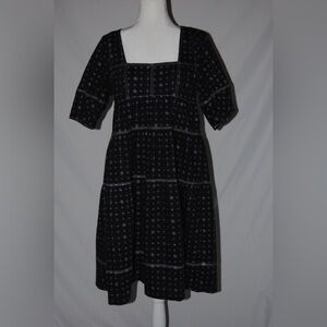 Black and White Patterned Dress